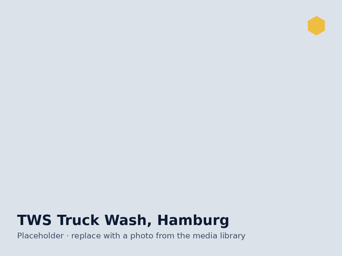 Wash bay at TWS Truck Wash in Hamburg